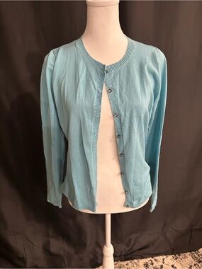 august silk Light Blue Knit Cardigan